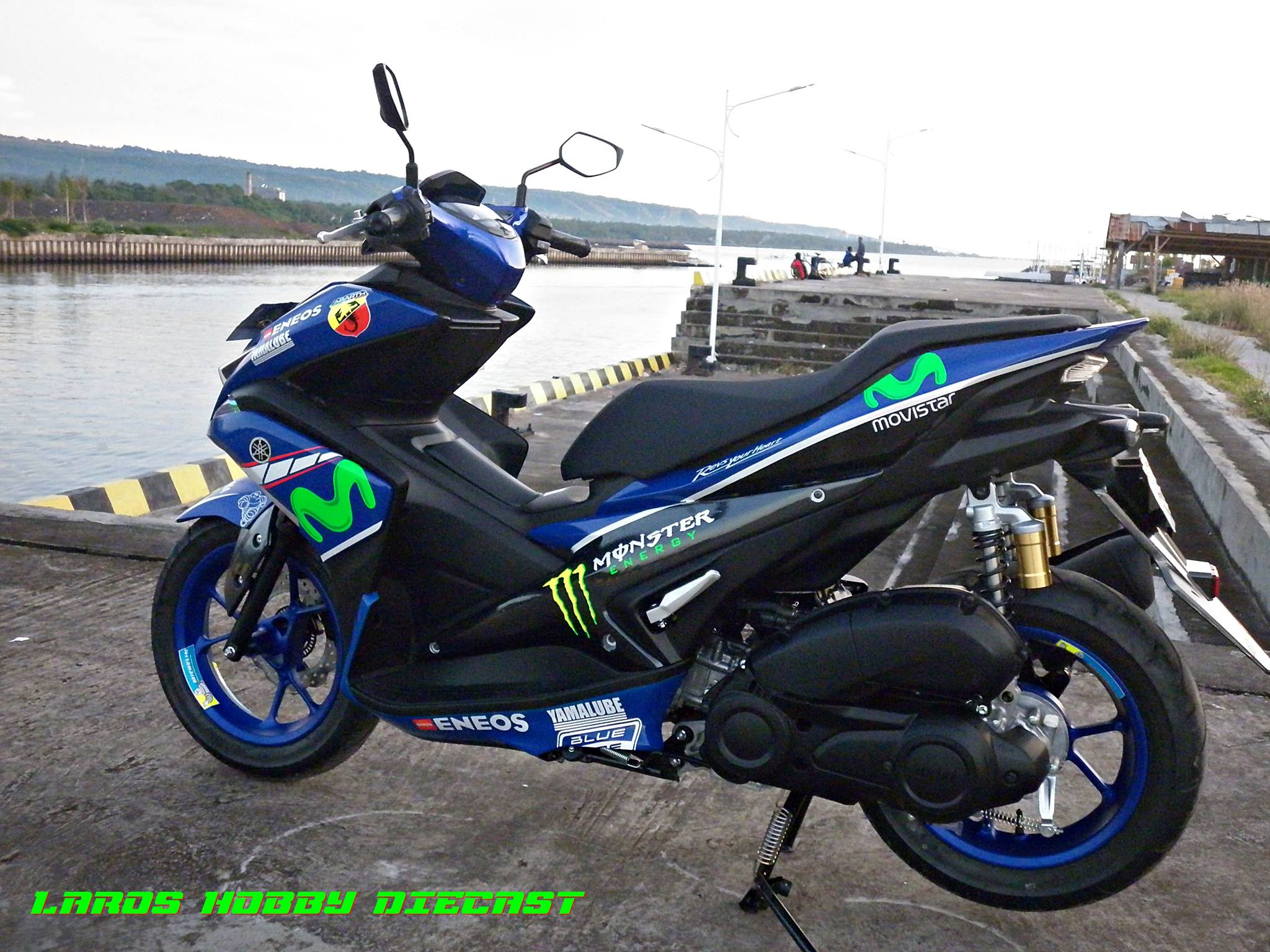 Yamaha Aerox 155 Movistar Yamaha MotoGP Ala Juragan Stiker